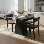 80cm Dining Table, Square Farmhouse Kitchen Table Dinner Table