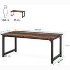 160cm Large Modern Computer Desk - Office Workstation Tribesigns