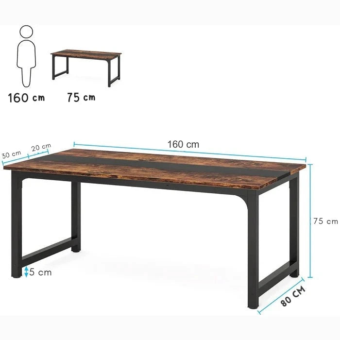 160cm Large Modern Computer Desk - Office Workstation Tribesigns