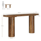160cm Console Table, Long Rustic Sofa Table Bar Table Tribesigns