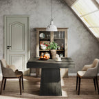 80 cm Dining Table, Square Farmhouse Kitchen Table Dinner Table - Viridian HM Limited