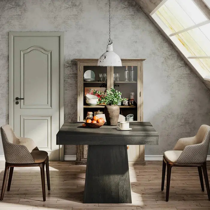 31.5" Dining Table, Square Farmhouse Kitchen Table Dinner Table