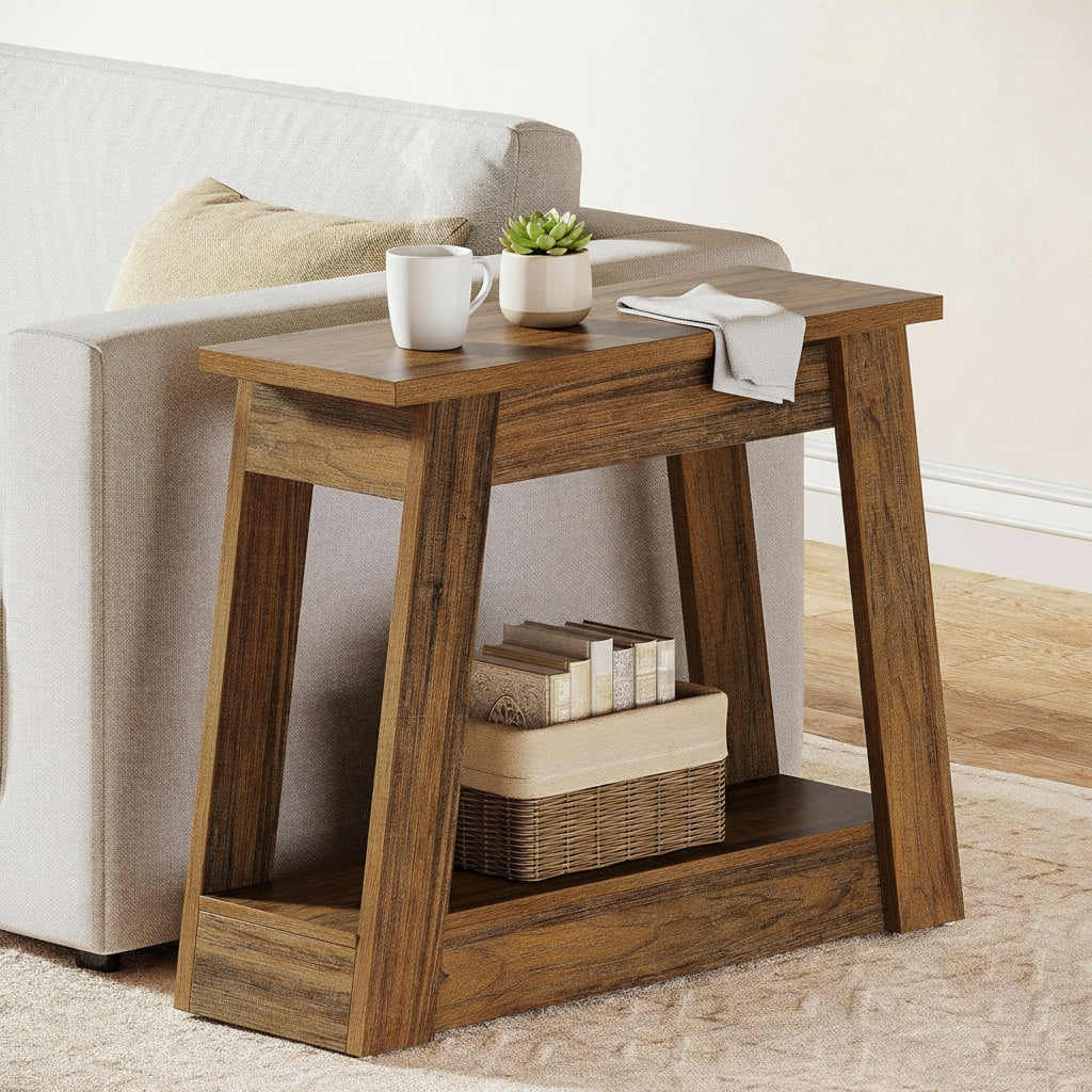 Rustic Farmhouse Side Table - Viridian Home & Accessories