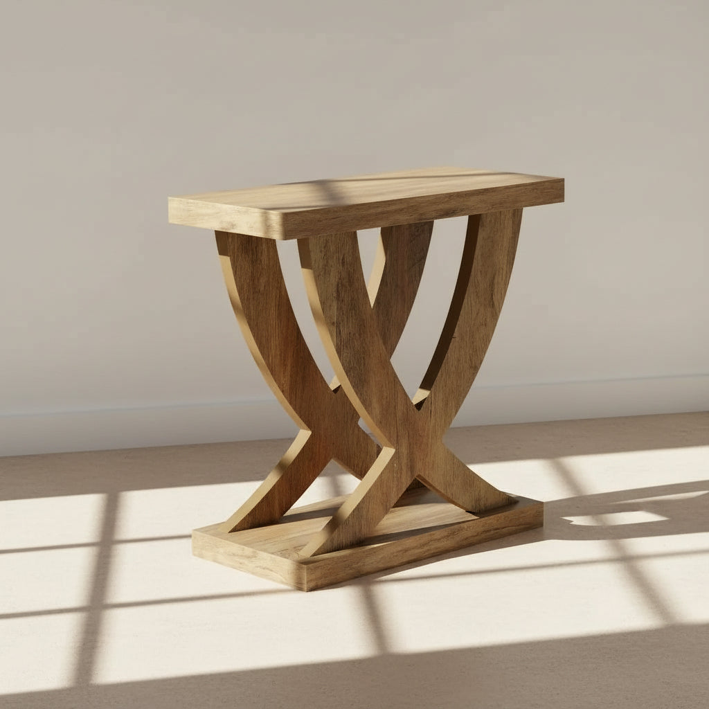 Sculptural Trestle Coffee Table