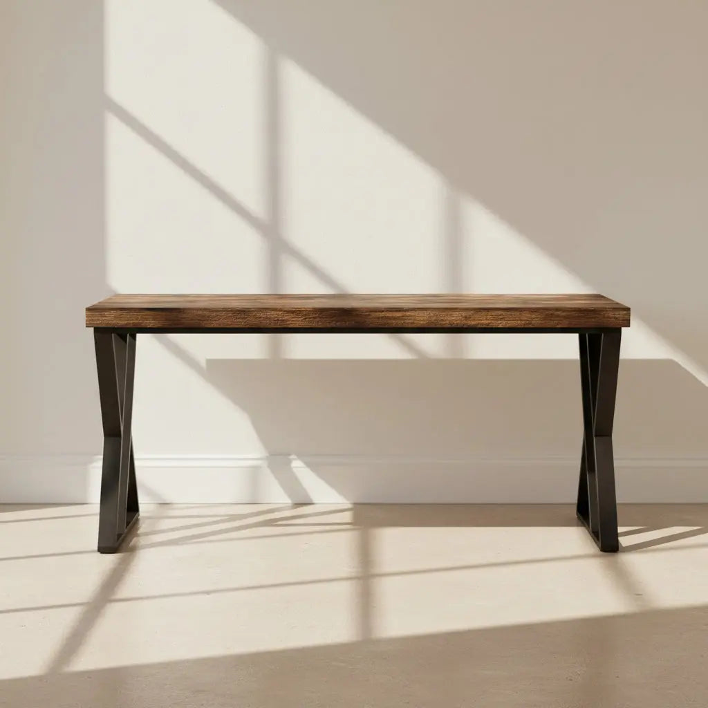 Heavy-Duty Computer Desk, 55" Simple Study Desk Writing Table