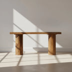 160 cm Console Table, Long Rustic Sofa Table Bar Table - Viridian HM Limited