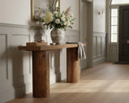 160cm Console Table, Long Rustic Sofa Table Bar Table