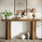 160 cm Console Table, Long Rustic Sofa Table Bar Table - Viridian HM Limited