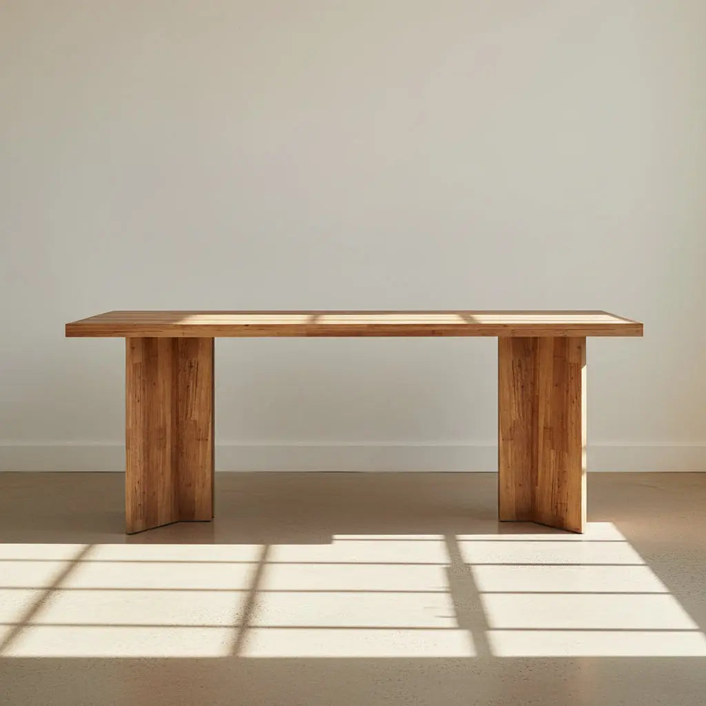 63" Dining Table, Farmhouse Kitchen Table with Large Tabletop for 4-6