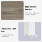 Rectangle Executive Desk, 200 cm Computer Desk 6FT Conference Table Tribesigns