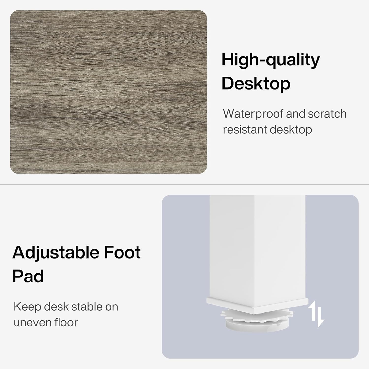 Rectangle Executive Desk, 200 cm Computer Desk 6FT Conference Table Tribesigns