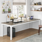 Rectangle Executive Desk, 200 cm Computer Desk 6FT Conference Table Tribesigns
