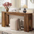 160 cm Rustic Farmhouse Console Table - Entryway & Sofa Table with Storage - Viridian HM Limited