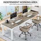 Rectangle Executive Desk, 200 cm Computer Desk 6FT Conference Table Tribesigns