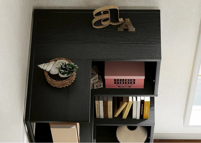 "The Vertex" Zig-Zag Corner Display Shelf / Bookcase