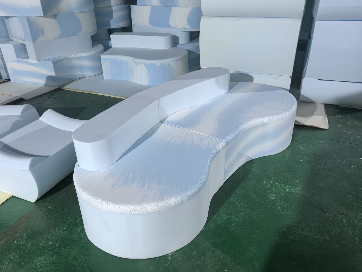 Cirrus Curve Modular Sofa | Sculptural Comfort Viridian Home & Accessories