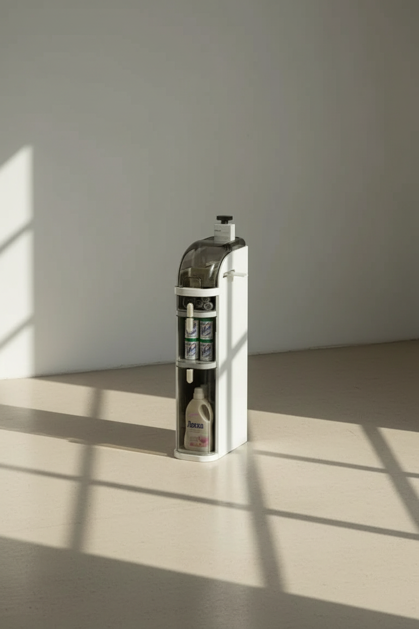 Bathroom Narrow Gap Storage Shelf Floor Cabinet