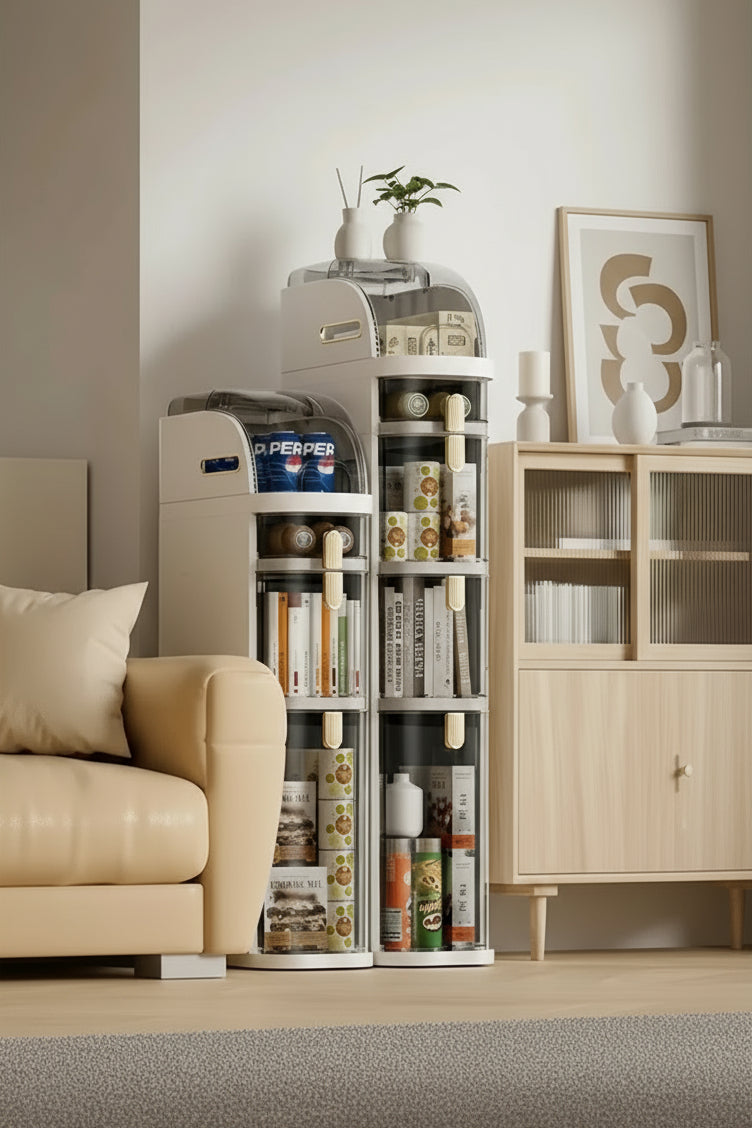 Bathroom Narrow Gap Storage Shelf Floor Cabinet - Viridian Home & Accessories