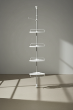 Triangle Telescopic Corner Shower Rack - 4-Tier Design Space Saving - Viridian HM Limited