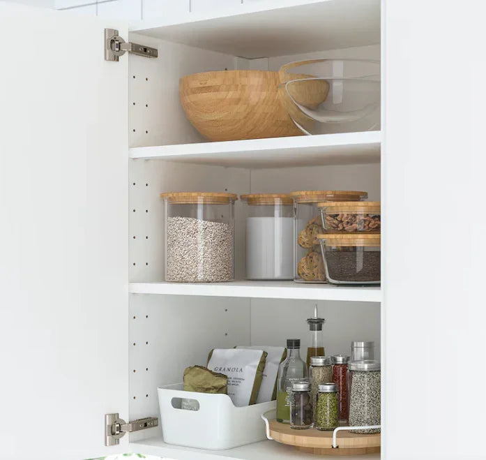 12' Lazy Susan Wooden Spice Rack - 360-Degree Rotating Organizer for Modern Kitchens - Viridian Home & Accessories