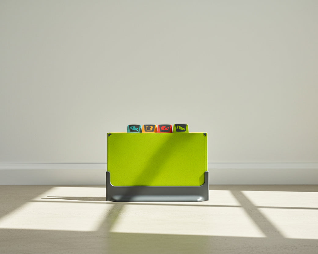 Indexed Chopping Board Set - 4 Eco-Friendly PP Plastic Boards with Color-Coded Indexing - Viridian HM Limited