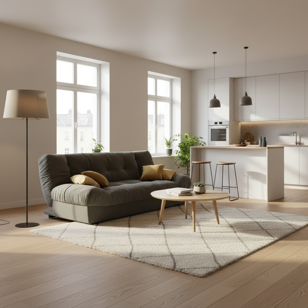 "Cloud" High-Density Foam Adjustable Sofa Bed - 3 Positions