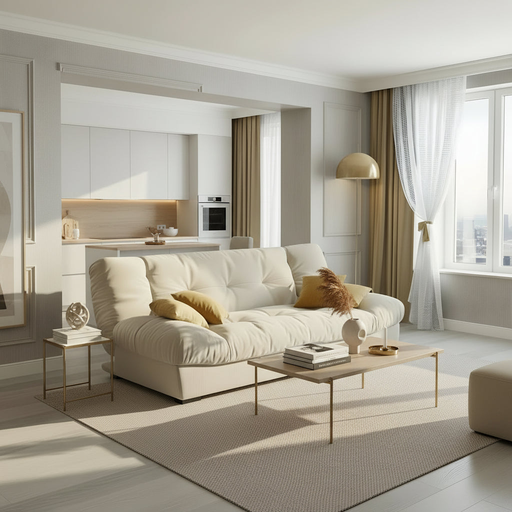 "Cloud" High-Density Foam Adjustable Sofa Bed - 3 Positions