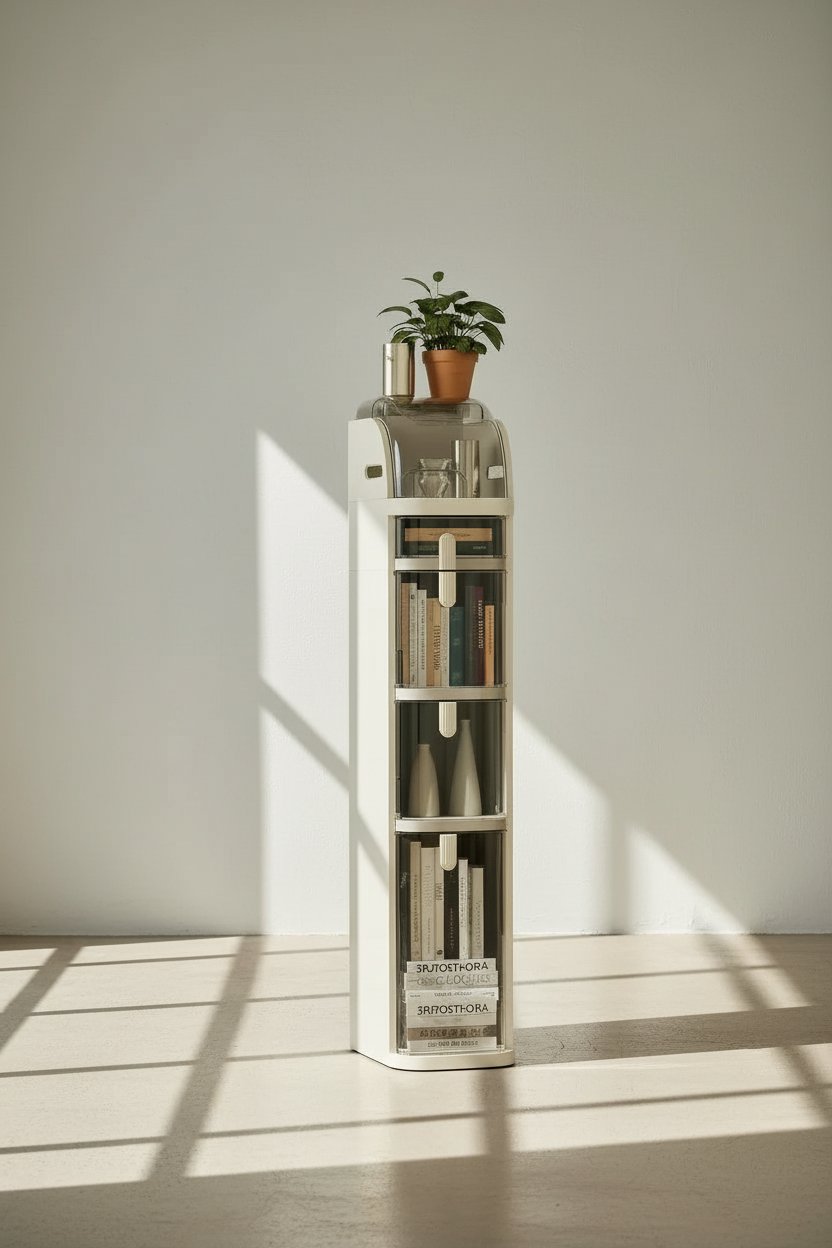 Bathroom Narrow Gap Storage Shelf Floor Cabinet