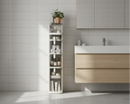 Bathroom Narrow Gap Storage Shelf Floor Cabinet Viridian Home & Accessories