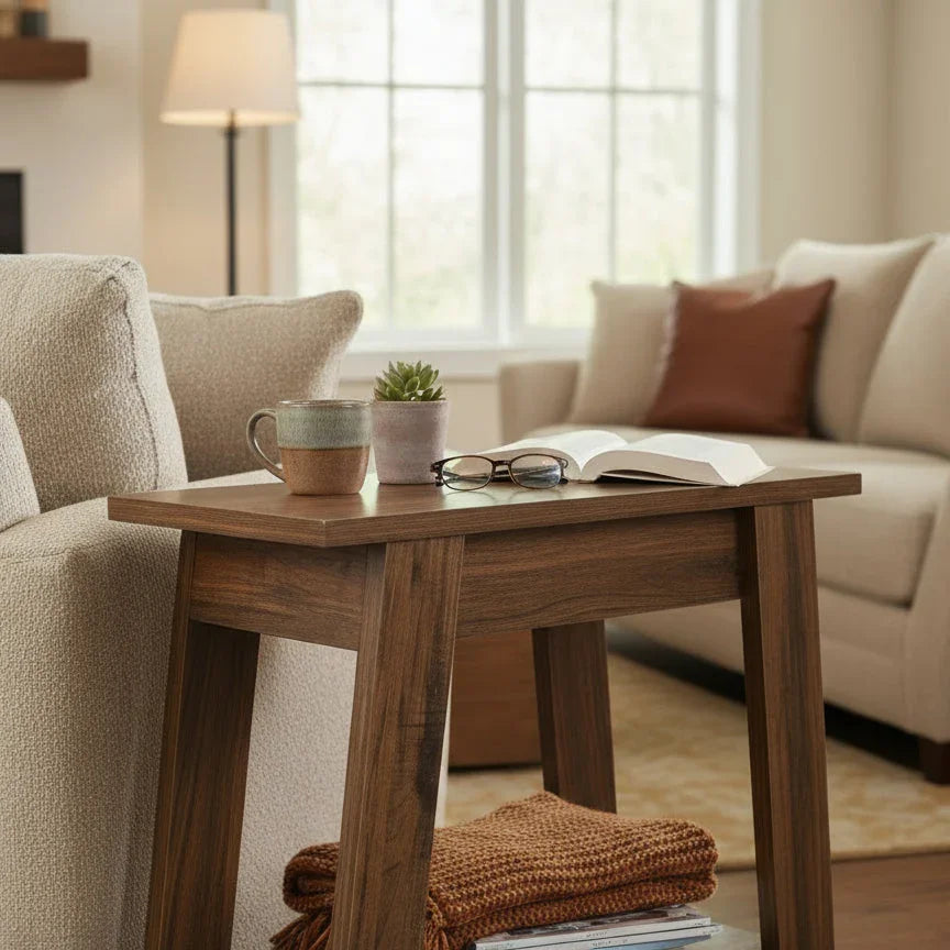 Rustic Farmhouse Side Table - Viridian Home & Accessories
