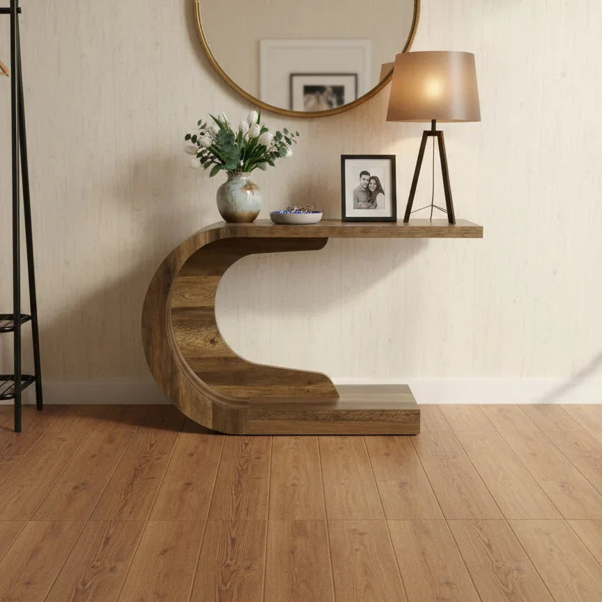 Sculptural Crescent Console Table - Viridian Home & Accessories