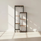 Industrial Wine Rack, 5-Tier Freestanding Wine Display Shelf Tribesigns