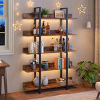 5-Tier Industrial Bookshelf and Display Rack - Viridian HM Limited