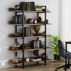 5-Tier Industrial Bookshelf and Display Rack - Viridian HM Limited
