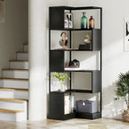 "The Vertex" Zig-Zag Corner Display Shelf / Bookcase Tribesigns
