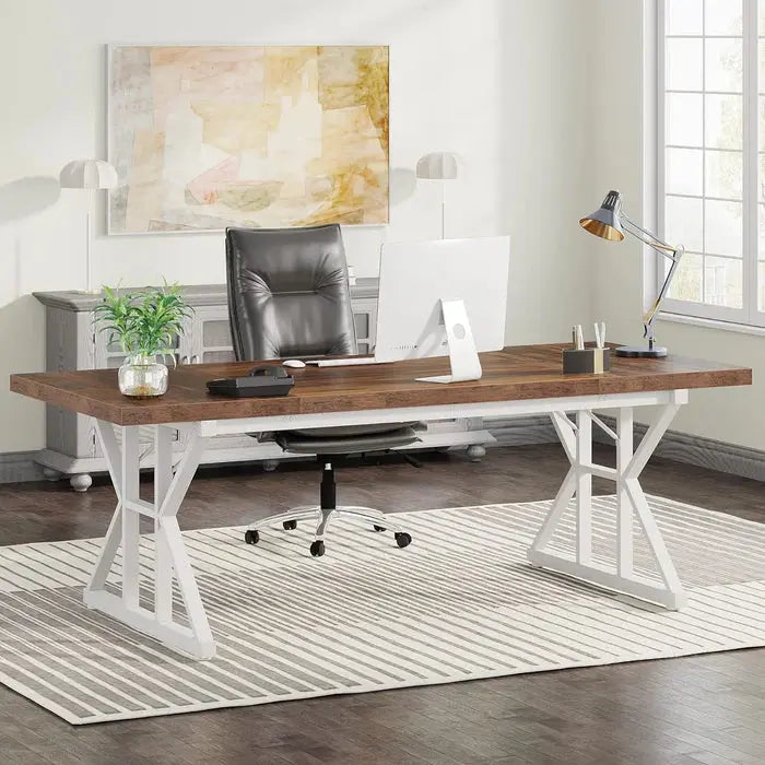 63-Inch Executive Office Desk - Minimalist Laptop Study & Writing Table