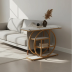 105 cm Industrial 4-Tier Sofa Table - 105 cm Console Table - Viridian HM Limited