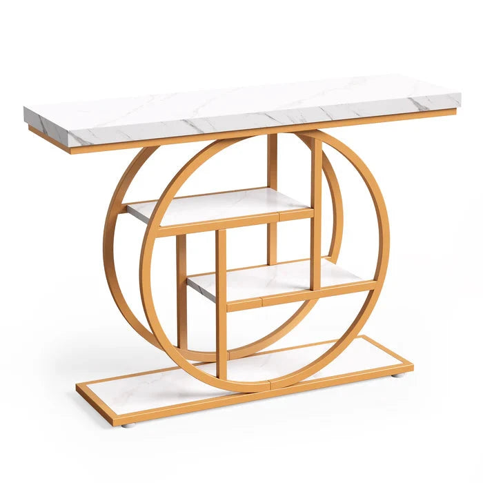 105cm Industrial 4-Tier Sofa Table - 105 cm Console Table