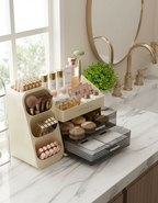 Dustproof Bathroom Makeup Storage Box Modern Elegance Dustproof Design Organized Cosmetics Protection - Viridian Home & Accessories